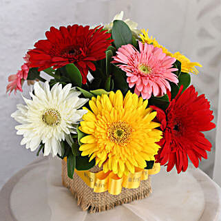 Vibrant Wishes Floral Vase-image-17