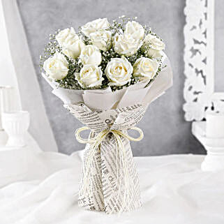 Wrapped In Elegance Roses Bouquet