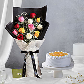 Young Love Colourful Bouquet Pineapple Cake-picture-24