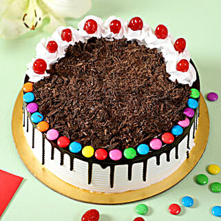 Yummy Black Forest Gems Cake Half Kg-picture-27