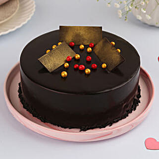 Yummy Truffle Cream Cake Half Kg-picture-36