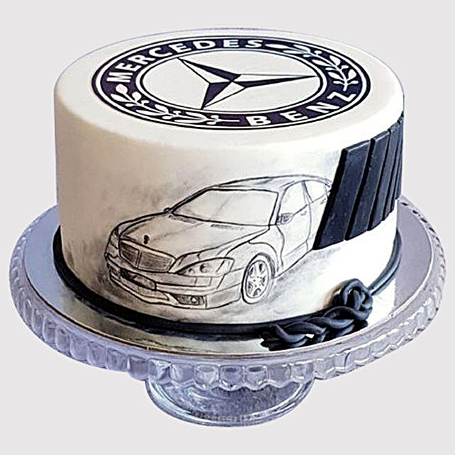 Mercedesbenz Themed Chocolate Cake In Uae Gift Mercedesbenz