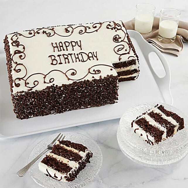 Colossal Chocolate Chip Happy Birthday Sheet Cake In Usa Gift