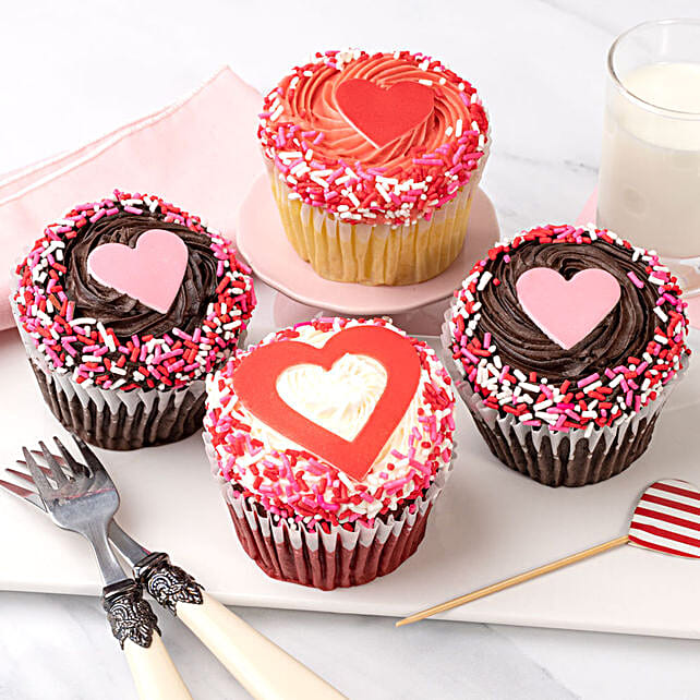 Valentine Special Jumbo Cupcakes Set In Usa Gift Valentine